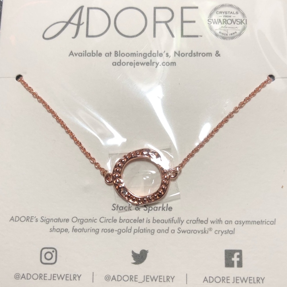 NEW Adore Rose Gold Swarovski Crystal Bracelet!!